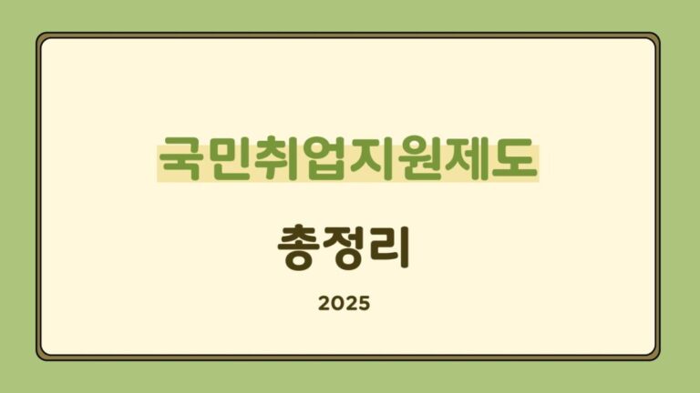 국민취업지원제도